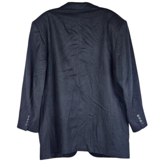 Jack Victor Loro Piana 100% Cashmere Blazer Sz 46R Black Quiet Luxury Gentleman - Picture 2 of 14